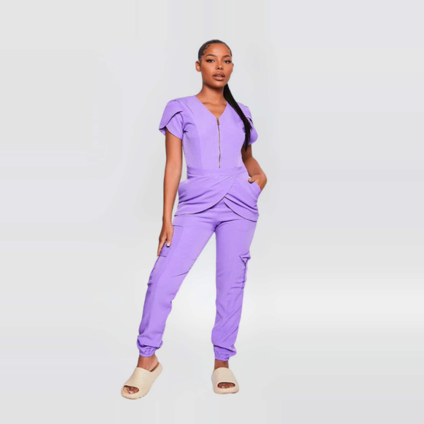 Women’s Scrub Tops Purple Color