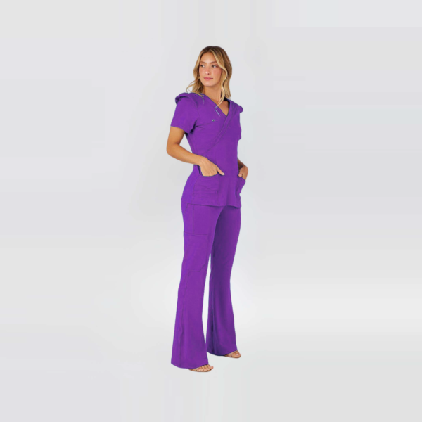 Zip Me Scrub Purple Color