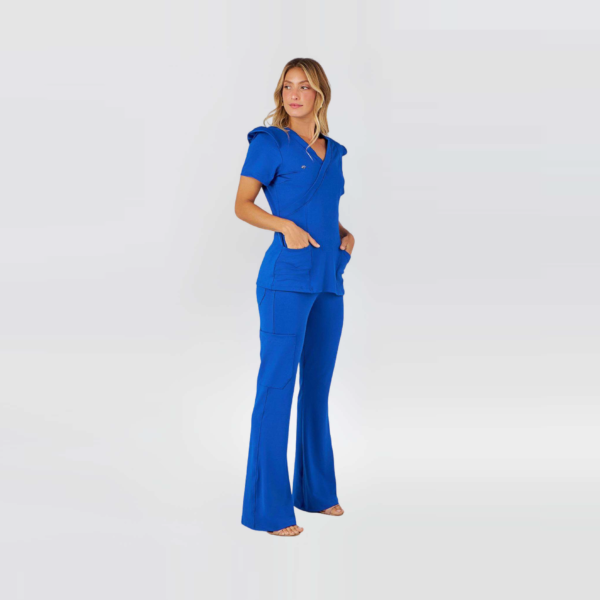 Zip Me Scrub Dodger Blue Color