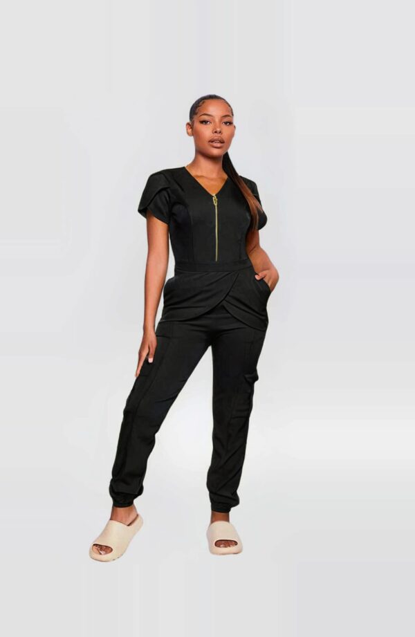 Women’s Scrub Tops Black Color